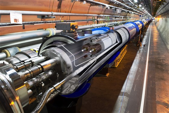 Section of the collider