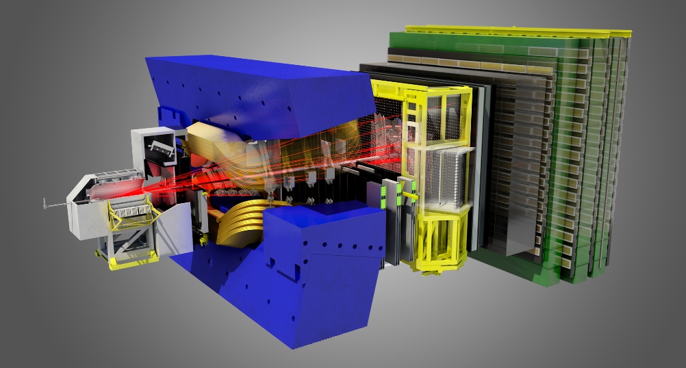 Graphic cross section of the LHCb