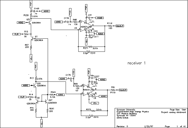 Receiver schematic.